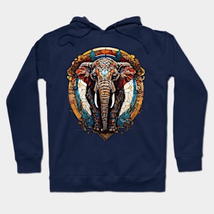 Stained Glass Elephant Hoodie